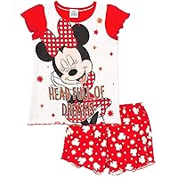 Disney Minnie Mouse Pyjamas Girls T-Shirt & Shorts Pajama PJ Set
