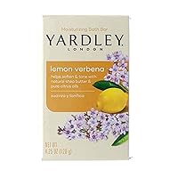 Yardley London Lemon Verbena Naturally Moisturizing Bath Bar, 4 ounce