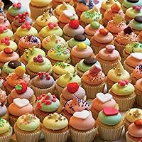 TDC Games World’s Most Difficult Jigsaw Puzzle, Double Sided Cupcakes - 500 pieces