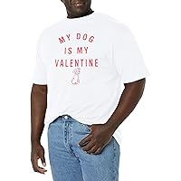 Disney 101 Dalmations Valentine Pup Men's Tops Short Sleeve Tee Shirt