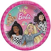 Barbie Dream Together Round Plates, 7