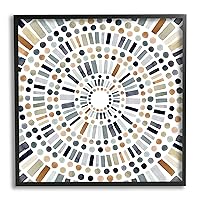 Stupell Industries Bold Rustic Abstract Mosaic Circle Pattern Illustration, Design by Victoria Barnes