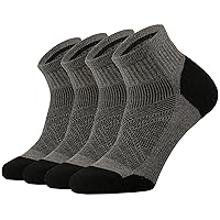 ONKE Merino Wool Low Cut Quarter Socks for Men Outdoor Hiking Hike Casual Trail Running with Cushion Summer Thin Light Weight