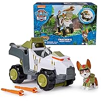 Jungle Pups, Tracker’s Monkey Vehicle, Toy Truck with Collectible Action Figure, Kids Toys for Boys & Girls Ages 3 and Up