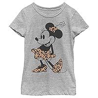 Disney Girl's Leopard Mouse T-Shirt