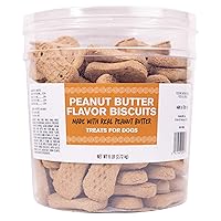 Peanut Butter Dog Biscuits, 6 lb. Tub