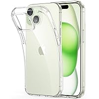 ESR Clear Case for iPhone 15 Case, Shockproof Thin Cover, Yellowing-Resistant Slim Transparent TPU Phone Case, Zero Series, Clear