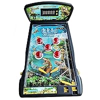 Dinosaurs Pinball Machine,Electronic Tabletop Pinball Game with Lights & Sounds LED Digital Scoreboard- Suitable for Kids & Adults