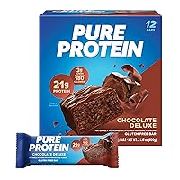 Gold Standard 100% Whey Protein Powder Extreme Milk Chocolate 5 Pound and Pure Protein Bars High Protein Chocolate Deluxe 12 Count