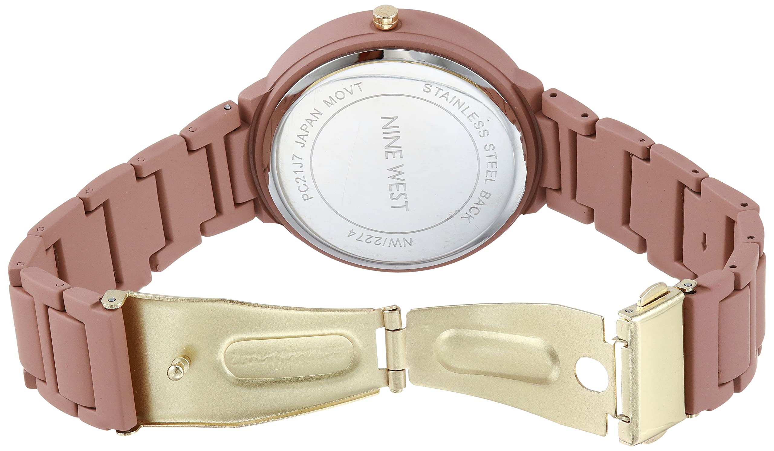 Nine West Women's Rubberized Bracelet Watch