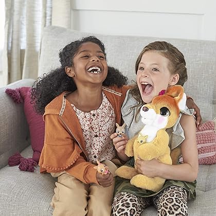 FurReal Friends Mama Josie The Kangaroo Interactive Pet Toy, 70+ Sounds & Reactions, Ages 4 & Up