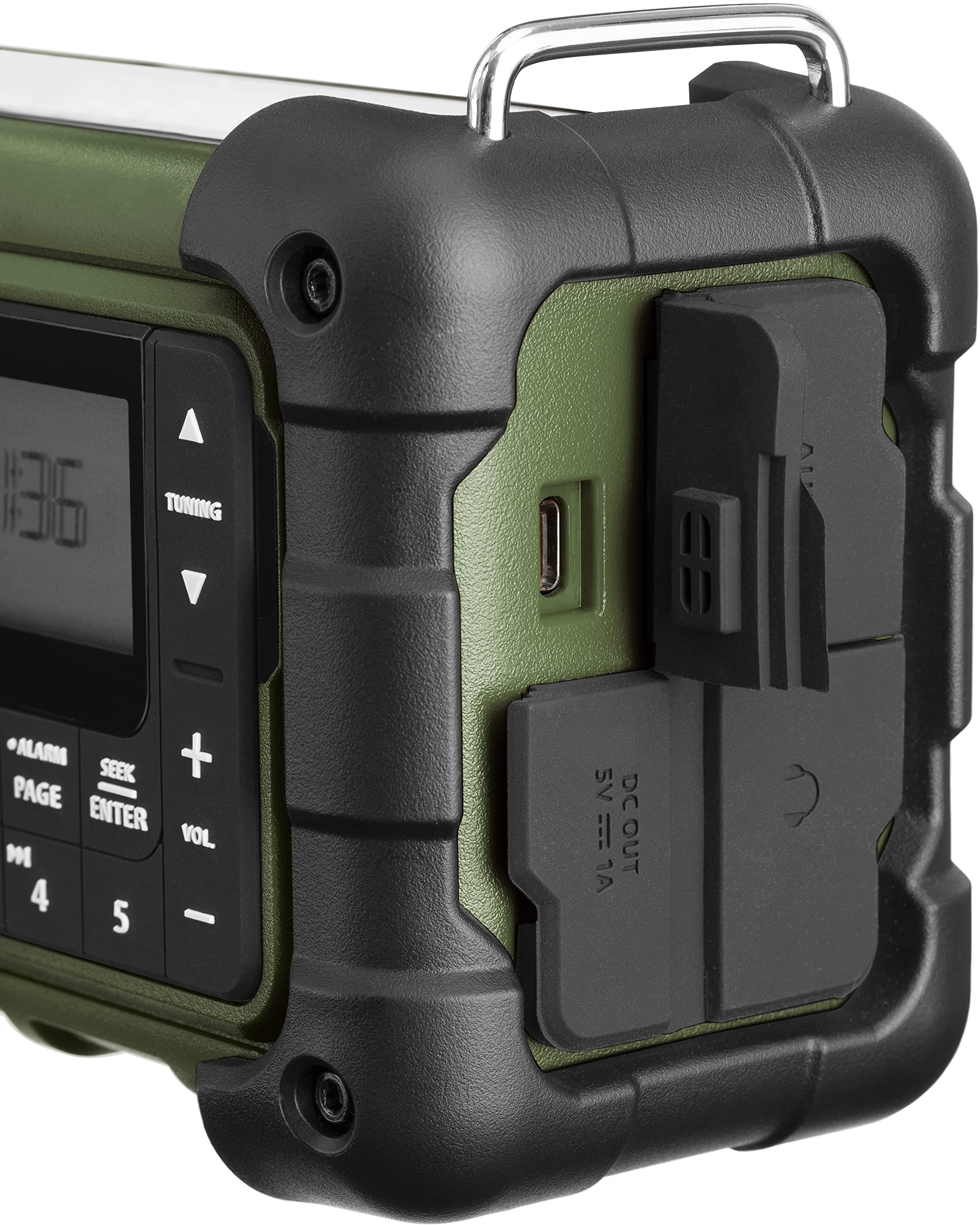 Sangean MMR-99 AM/FM-RBDS/Bluetooth/AUX/Weather/Multi-Powered Digital Tuning Emergency Radio, Forest Green