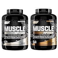 Bundle Whey Protein Powder, Vanilla and Chocolate Muscle Infusion Whey Isolate EAA & Hi BCAA for Muscle Gain - 5 Pounds - Muscle Builder for Men & Women, Sports Nutrition, Delicious Taste & Texture