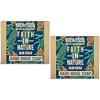 Faith In Nature Blue Cedar Soap 100g (2 Pack)