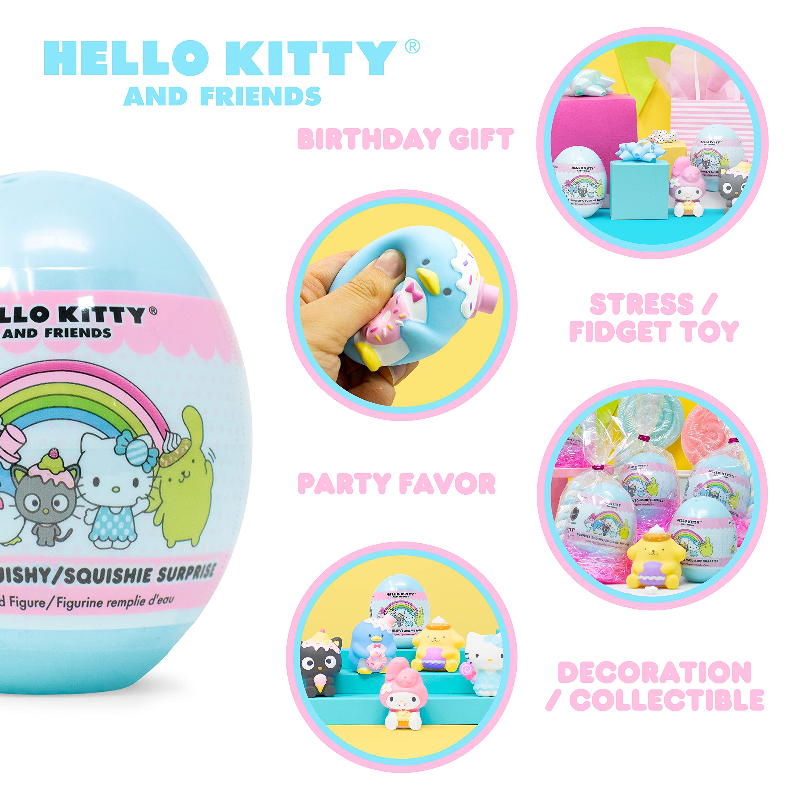 Hamee Sanrio Hello Kitty and Friends Cute Water Filled Surprise  Capsule Squishy Toy [Steamed Bun] [Birthday Gift Bag, Party Favor, Gift  Basket Filler, Stress Relief] – 2 Pc. (Mystery – Blind