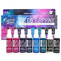 S.E.I. Galaxy Tie Dye Kit, Fabric Spray Tie Dye Set, Easy Clean Up, Easy Application, Tie Dye 8 Pack of Colors