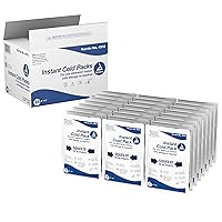 Dynarex Disposable Ice Packs for Injuries - Instant Cold Packs for First Aid, Swelling, Sprains & Abrasions - Single Use Cold Pack & Cold Compress Packs for Joint & Muscle Pain - 24-Pack, 5x9-Inch