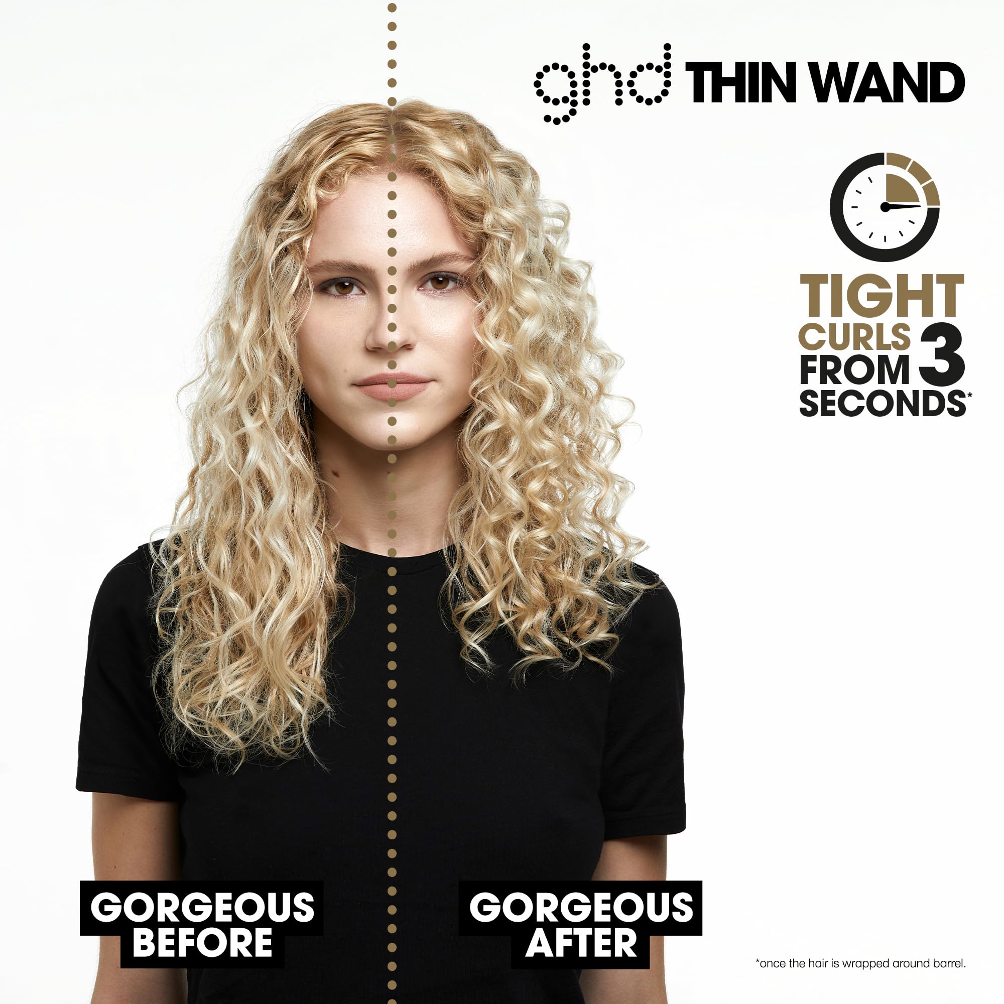 ghd Thin Wand Hair Curler ― 0.5