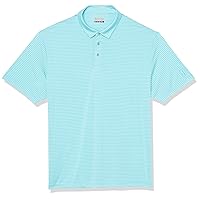 PGA TOUR Men's Big & Tall Yarn Dyed Feeder Stripe Short Sleeve Golf Polo Shirt