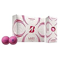 Golf Balls, 2021 Lady Precept Pink, Rubber
