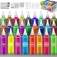 Tie Dye Kit - Tie Dye Kits for Kids and Adults with 4oz Bottles 26 Vibrant Colors, Permanent Non-Toxic Tye Dye Kit for Large Groups, Tie Dye Party Supplies(Dye up to 45 Project!)