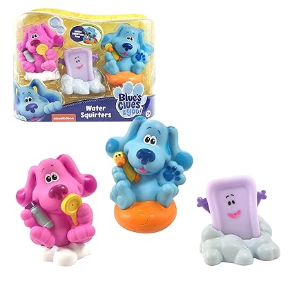 Just Play Blue's Clues & You! Deluxe Bath Toy Set, Includes Blue, Magenta, and Slippery Soap Water Toys, Kids Toys for Ages 3 Up, Amazon Exclusive