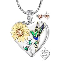 Fanery Sue Heart Locket Necklace that Holds Pictures, Lockets Necklaces Customize Photo Pendant Picture Jewelry for Women Girls