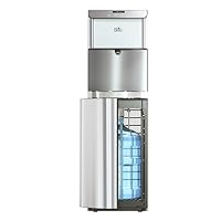 Brio Moderna Bottom Load Water Cooler Dispenser - Tri-Temp, Adjustable Temperature, Self-Cleaning, Touch Dispense, Child Safety Lock, Holds 3 or 5 Gallon Bottles, Digital Display and LED Light