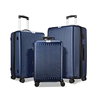 3 Piece Luggage Sets Expandable, Hardshell Travel Suitcase with Double Spinner Wheels and TSA Lock