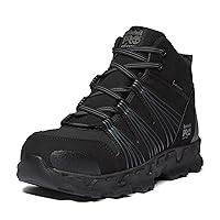 Timberland PRO Men's Powertrain Mid Alloy Safety Toe Static Dissipative Athletic Industrial Work Shoe