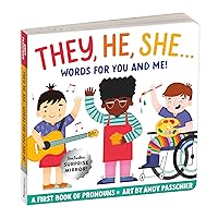 They, He, She: Words for You and Me – Gender Inclusive Pronoun Board Book for Babies and Toddlers