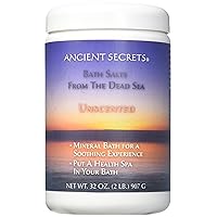 Dead Sea Bath Salts Unscented Ancient Secrets 2 lbs Bath Salt