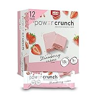 Protein Wafer Bars, High Protein Snacks with Delicious Taste, Strawberry Crème, 1.4 Ounce (12 Count)