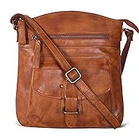 Leather Crossbody Bags for Women - Medium Size Trendy Ladies Cross body Handbags - Sling Purses for Women - Gift for Her