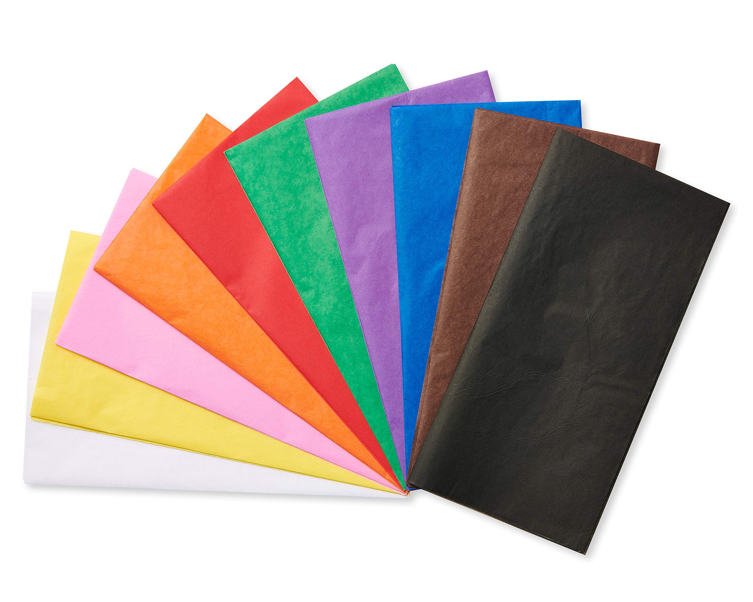 American Greetings 200 Sheets 20 in. x 20 in. Rainbow Tissue Paper Bulk for Valentines Day, Birthdays, and All Occasions