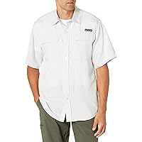 Men's Realtree Short Sleeve Button Down Gingham Fishing Shirt