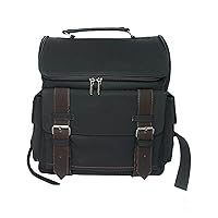 Genuie Leather Full Grain Leather Backpack for Men - 15 Inch Laptop Bag - Vintage Travel Rucksack - Casual Daypack for women (Black Brown)