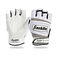 Franklin Sports Pickleball Gloves - Men's + Women's Adult Size Pickleball Gloves - Right Hand + Left Hand Gloves for Pickleball + Racquetball - Pickleball Gear + Accessories -White