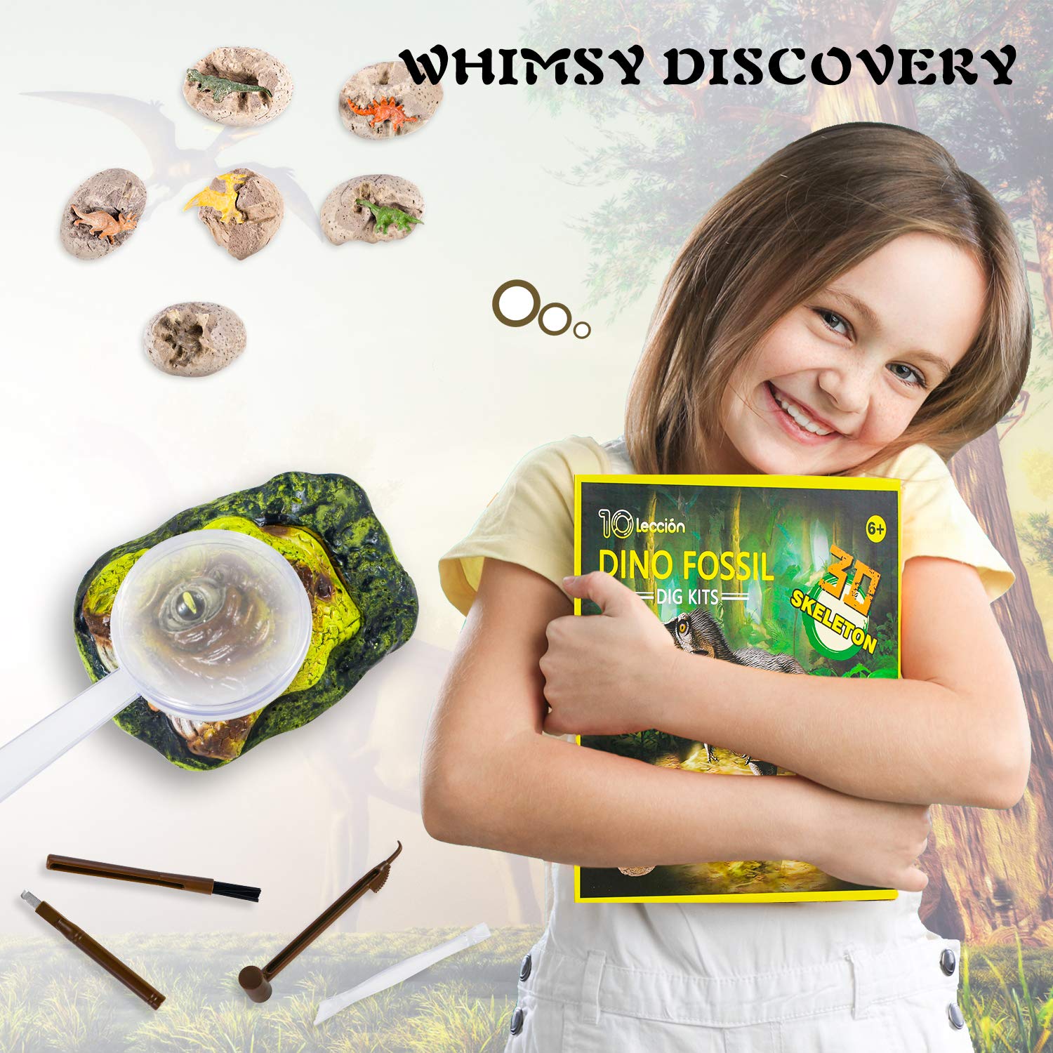 Mua Dinosaur Fossil Digging Kit for Kids, Dinosaur Eggs Excavation Kit, Dino  Fossil Dig Kit, Great STEM Science Kit Gifts trên Amazon Mỹ chính hãng 2023  | Giaonhan247