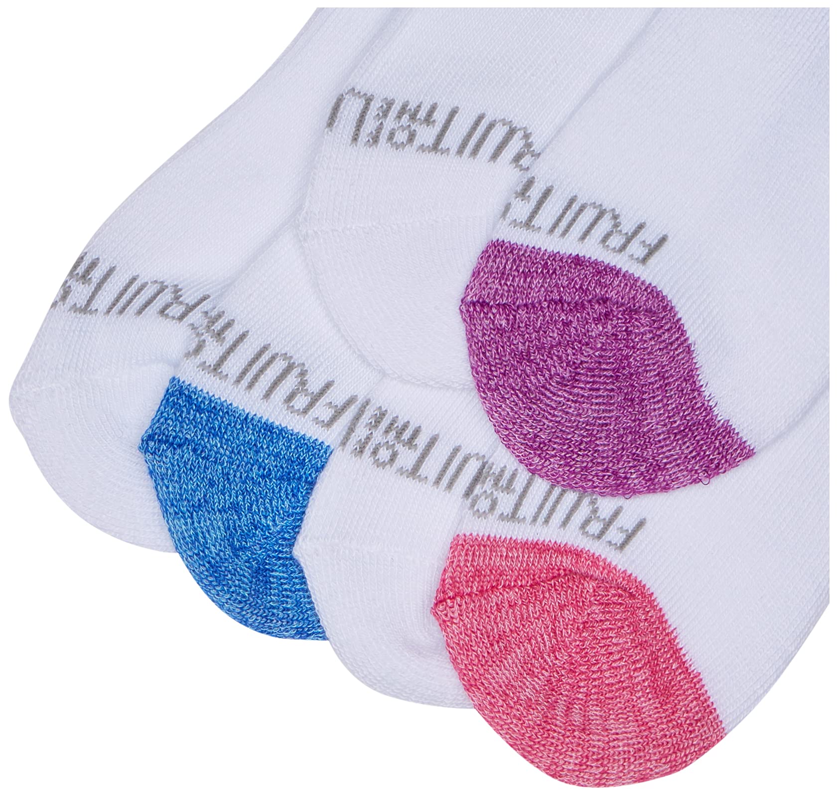 Fruit of the Loom Girls' 10-Pair Everyday Soft No Show Socks