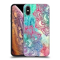 Head Case Designs Officially Licensed Micklyn Le Feuvre Round and Round The Rainbow Mandala 3 Hard Back Case Compatible with Apple iPhone Xs Max