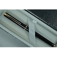 Sheaffer Made in the USA Signature Fashion Black Lacquer with 22KT Gold Appointments Rollerball Pen and Matching journal in gift box