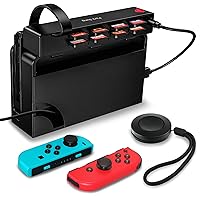 Park Sung Switch Game Card Reader, Upgrade Version Switch Game Switcher with Remote Control Switching, 8-in-1 Game Cards Holder (4 for Game Switch+4 for Storage) Quick Switching for Switch/Switch OLED