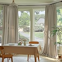 Luxury Pinch Pleated Curtains 90 Inches Long 1 Panel, Camel Beige Velvet Pinch Pleated Drapes Panels for Patio Sliding Glass Door Living Room- Room Darkening (Camel Beige, 52” W x 90” L)
