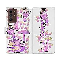 Wallet Case Replacement for Samsung Galaxy S23 S22 Note 20 Ultra S21 FE S10 S20 A03 A50 Magnetic Purple Mushrooms Snap Cover Card Holder Leaves PU Leather Trippy Forest Folio Crystal Flip Magic