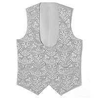 Mens Vest Classic Jacquard Suit Vests Men Brocade Paisley Floral Vest Outerwear Fashion Dinner Waistcoat