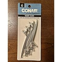 Conair Styling Essentials Wave Clips, 6 count per pack -- 6 per case.