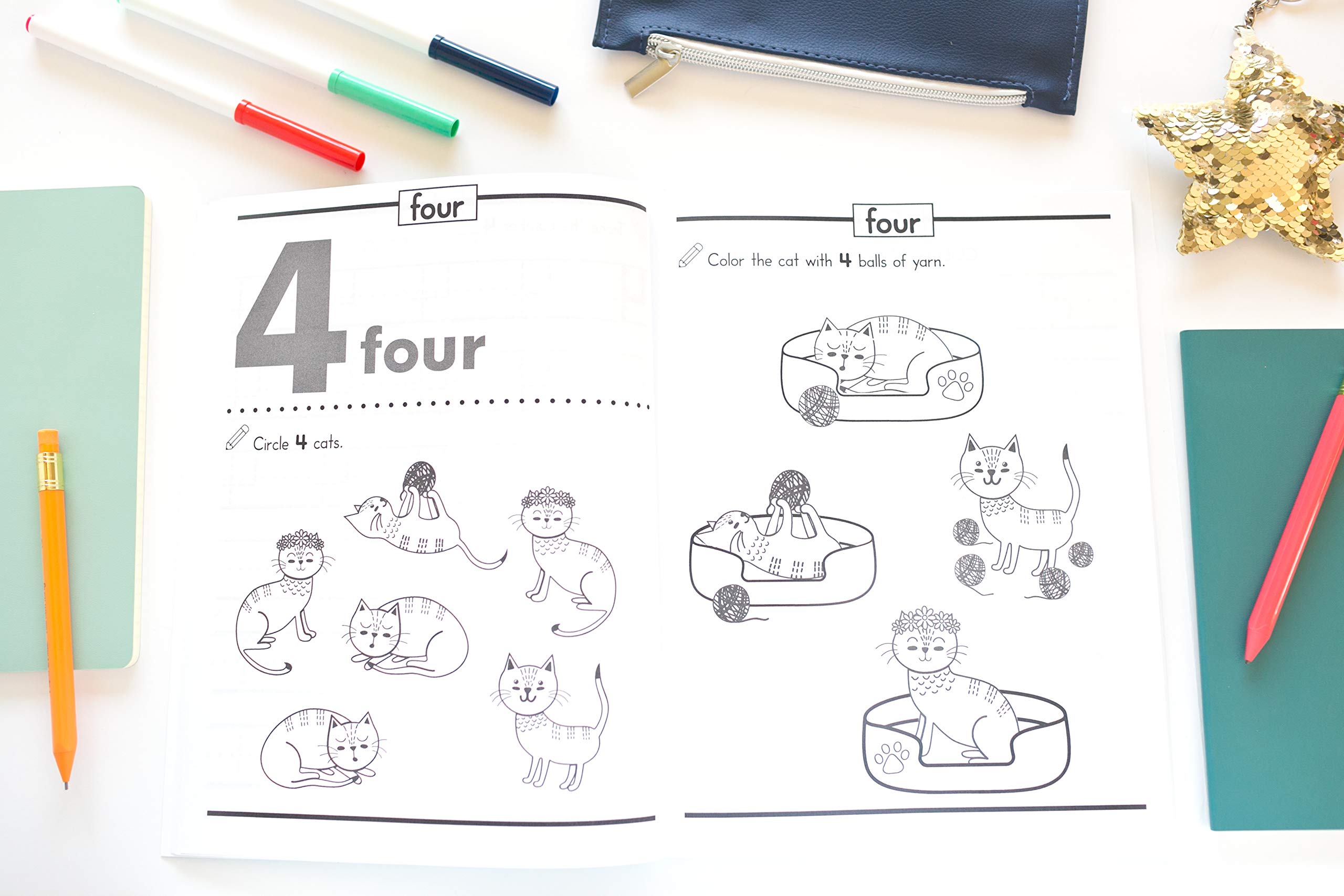 Preschool Math Workbook for Toddlers Ages 2-4: Beginner Math Preschool Learning Book with Number Tracing and Matching Activities for 2, 3 and 4 year olds and kindergarten prep