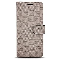 CoverON RFID Blocking Carryall Series for Samsung Galaxy S20 Wallet Case - Beige Checker