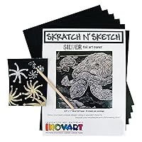 Scratch Paper, Silver Foil, 8-1/2